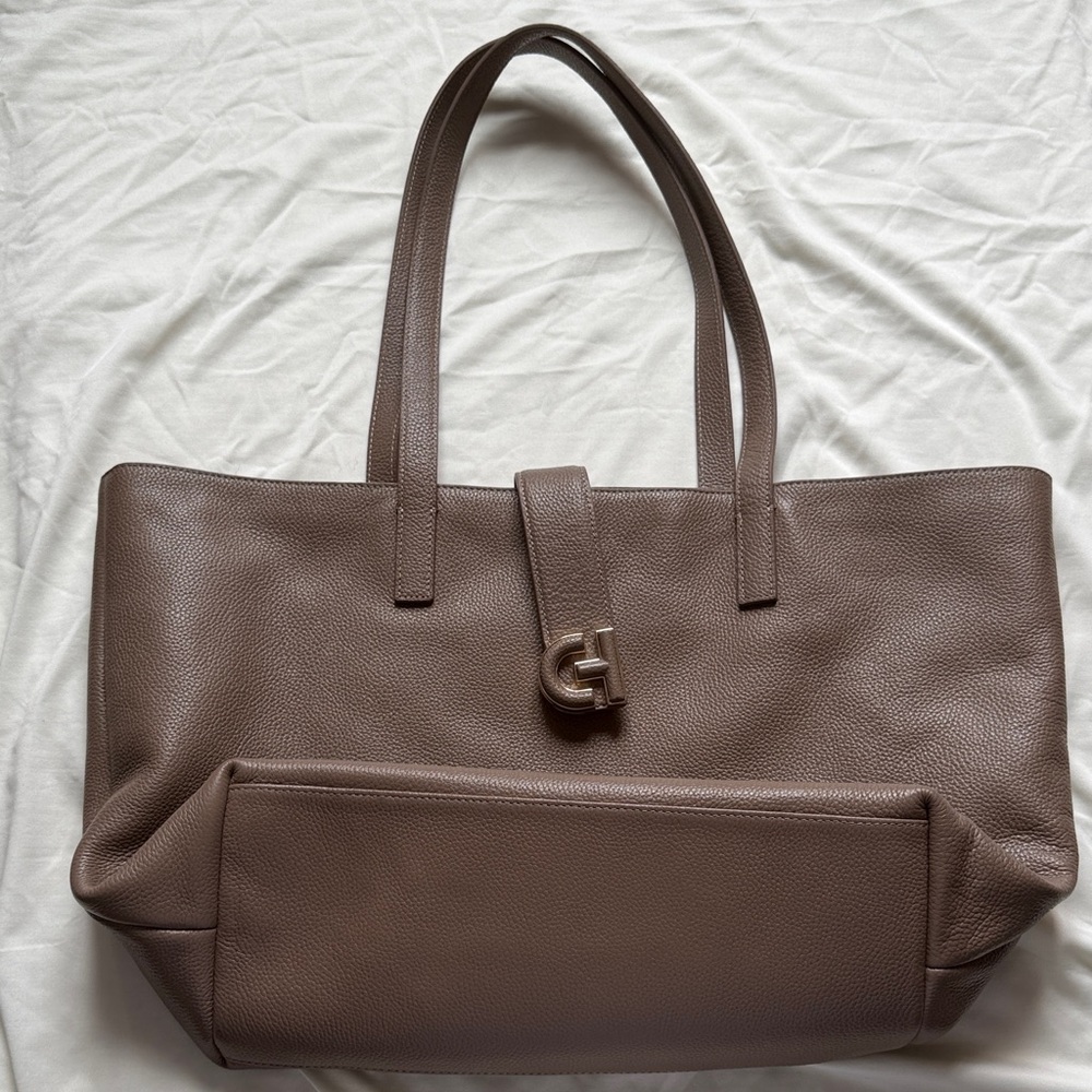 Cole Haan Taupe Leather Tote